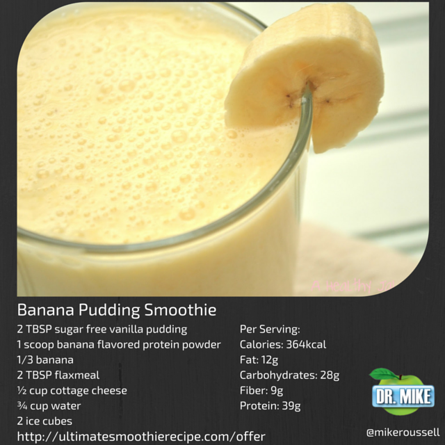 Instagram Banana Pudding Smoothie