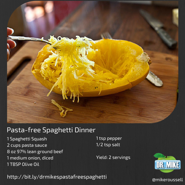 Pasta-free Spaghetti Dinner