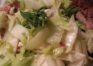 Warm Napa Cabbage Salad